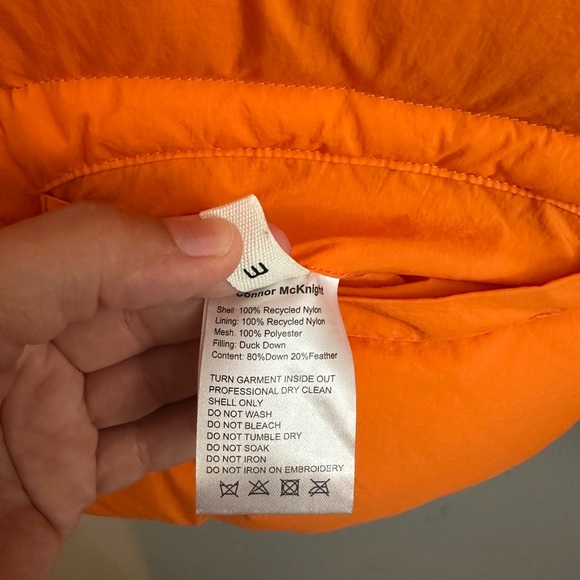 Connor McKnight Orange Puffer Jacket - Picture 4 of 11